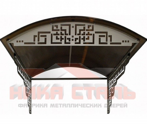 Железный козырек над крыльцом Железный козырек над крыльцом